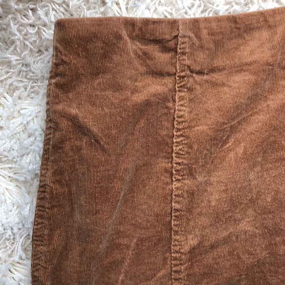 NWT Sans Souci Mini Corduroy Skirt Brown size L - Picture 3 of 5
